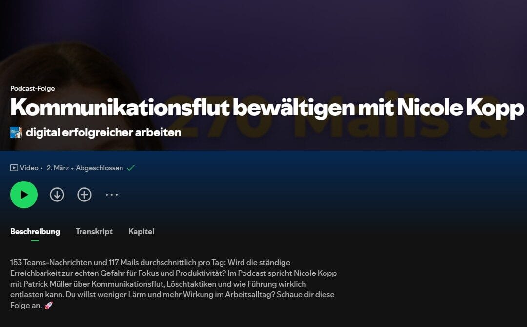 Kommunikationsflut bewältigen