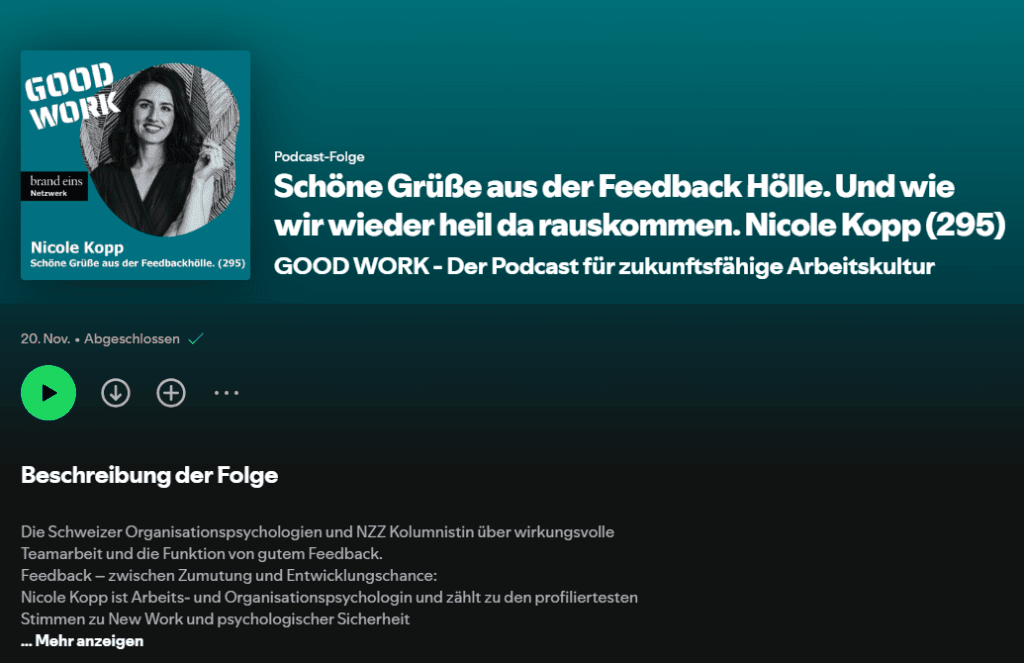 Preview Podcast Feedback