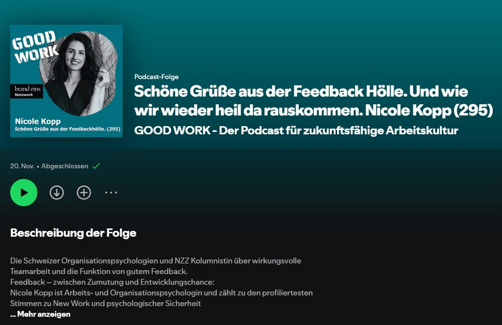 Preview Podcast Feedback